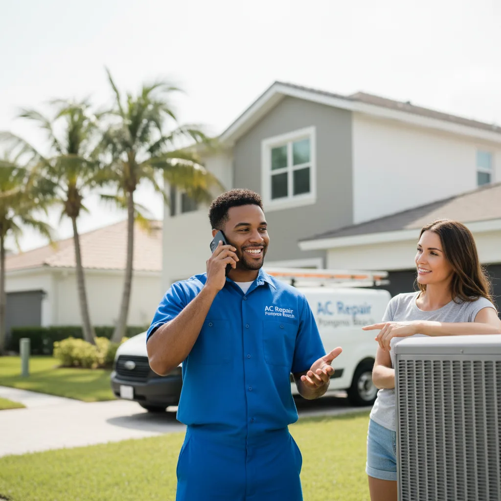 AC Repair Pompano Beach customer support in Drums